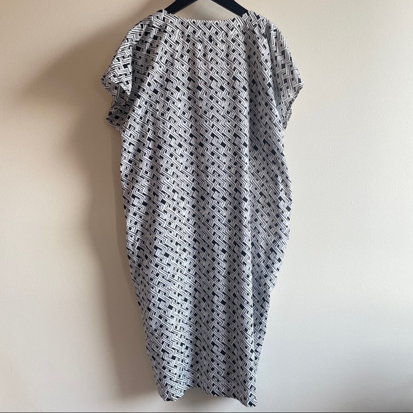Ilana Kohn cotton easy shift dress black and white size M lightweight - Picture 2 of 9